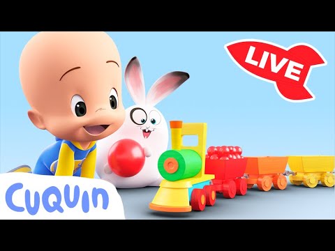 🔴 LIVE 🔴 Learn colors, numbers and shapes with Cuqu&iacute;n | Educational videos for kids