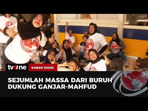 Kelompok Buruh KSBSI Deklarasi Dukung Ganjar-Mahfud MD | Kabar Siang tvOne