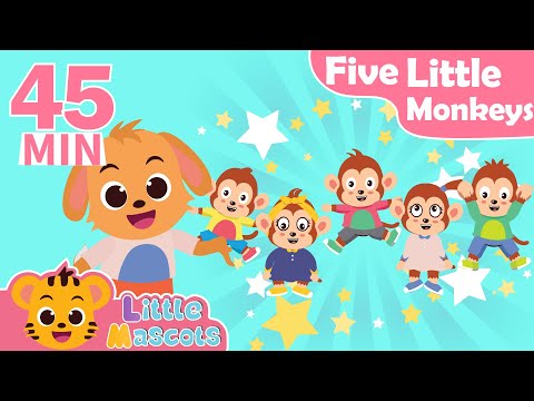 Five Little Monkeys + Colors Of The Rainbow  + more Little Mascots Nursery Rhymes &amp; Kids Songs