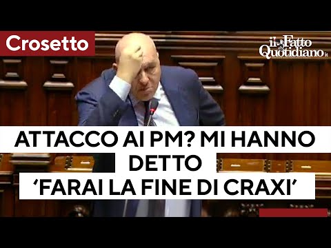 Attacco ai Pm, la lunga replica di Crosetto: &quot;Mi hanno detto 'farai la fine di Craxi'&quot;