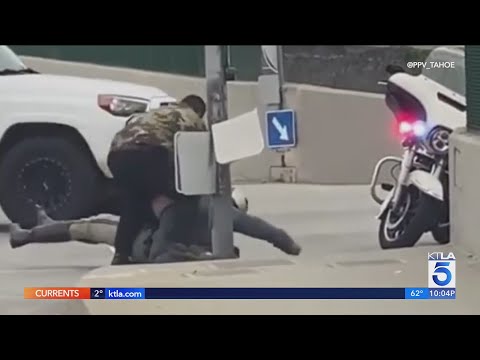 Video captures Good Samaritans rescuing CHP officer under attack in Orange County