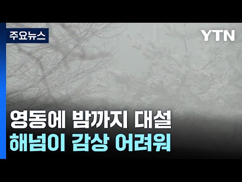 [날씨] 영동 밤까지 대설...흐리고 해넘이 감상 어려워 / YTN