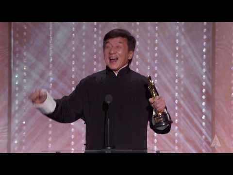 Jackie Chan receives an Honorary Award at the 2016 Governors Awards