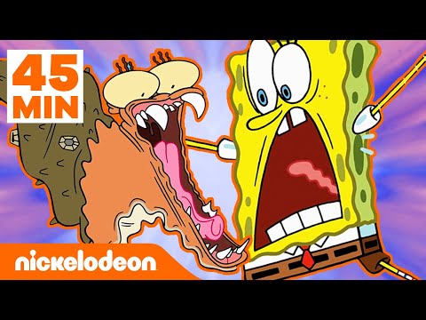 SpongeBob Schwammkopf | 45 MINUTEN mit den SELTSAMSTEN Haustiere in Bikini Bottom | Nickelodeon