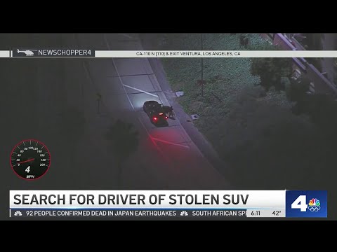 High-speed chase driver drops off passenger on LA freeway