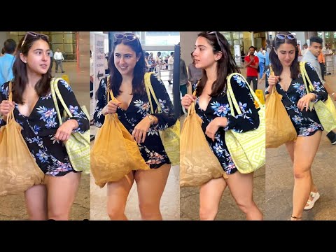 NO Pants!😱 Sara Ali Khan forgot to wear Anything at Bottom of her Short Dress