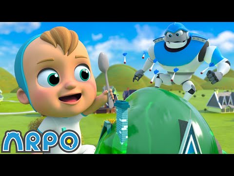 GIANT Limezilla Lives! 👾 | ARPO The Robot | Funny Kids Cartoons | Kids TV Full Episode Compilation