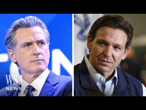 Newsom, DeSantis Come Out Swinging in Debate on &lsquo;Hannity&rsquo; | WSJ News