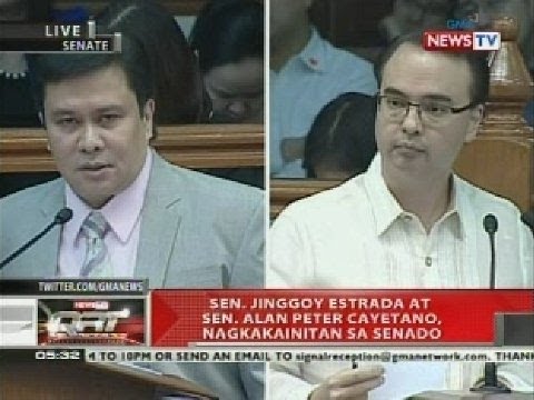 QRT: Sen. Jinggoy Estrada at Sen. Alan Peter Cayetano, nagkakainitan sa Senado