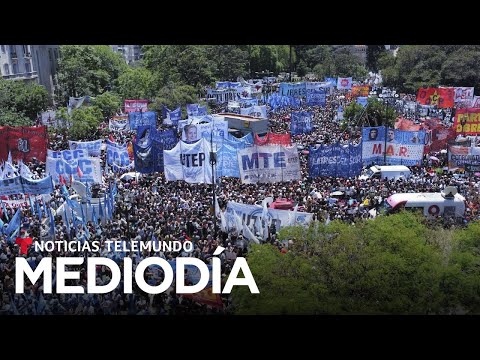 El mega proyecto de ley del ultraderechista Javier Milei para limitar protestas | Noticias Telemundo