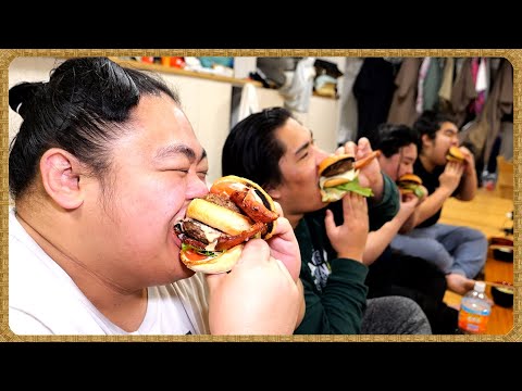 [Sumo food]🍔Arranged cheeseburger, chicken cutlet burger, BLT burger / About Osuki Maike