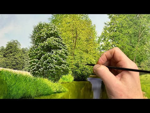 Painting realistic foliage