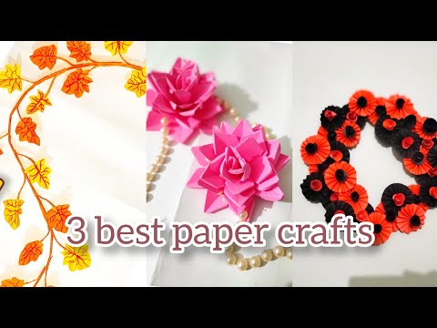 3 easy and unique Wall hanging craft || DIY paper craft || easy paper craft 👍