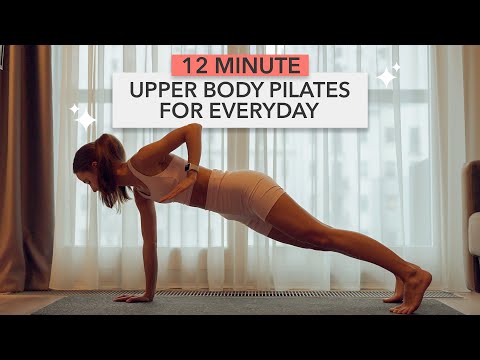 12MIN upper body pilates  - at home pilates workout with no equipment