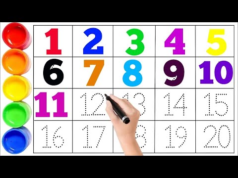 123 Numbers|One two three|earn to count|kids educational video||1 to 100|counting 123| 12345678910