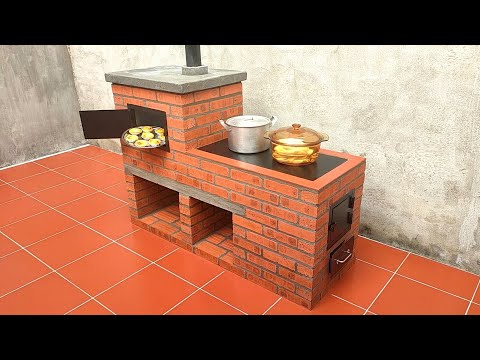 How to make a 2-in-1 smokeless wood stove - super effective