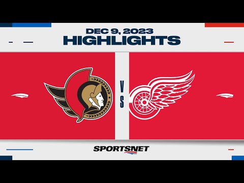 NHL Highlights | Senators vs. Red Wings - December 9, 2023