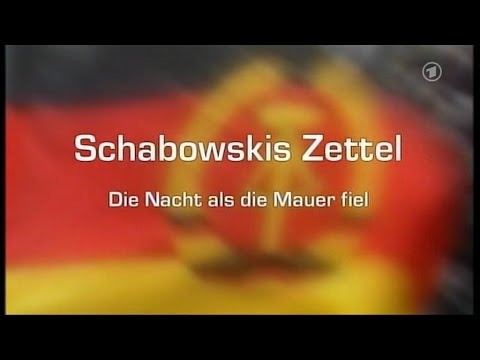 Schabowskis Zettel