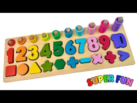 Best Learning Numbers, Shapes &amp; Counting 1 - 10 | Preschool Toddler Learning Toy Video