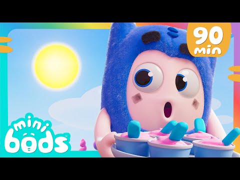 Oh No, The Ice Cream Will Melt!  - Minibods | Mini Oddbods | Baby Oddbods | Funny Cartoons For Kids