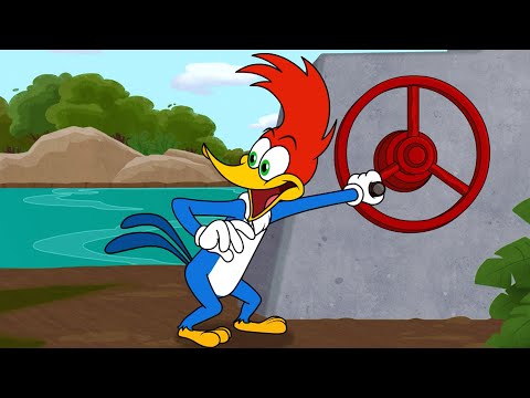 What's the best way to go over a waterfall? | Woody Woodpecker