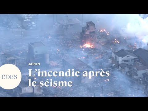 Apr&egrave;s le s&eacute;isme au Japon, la ville de Wajima ravag&eacute;e par les incendies