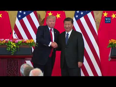 President Trump Delivers a Joint Press Statement with President Xi Jinping