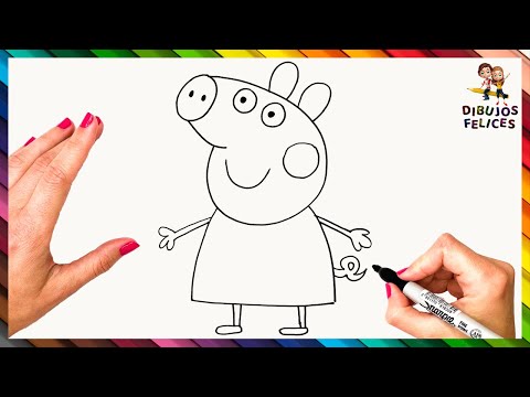 C&oacute;mo Dibujar A Peppa Pig 🐷 Dibujos Para Ni&ntilde;os