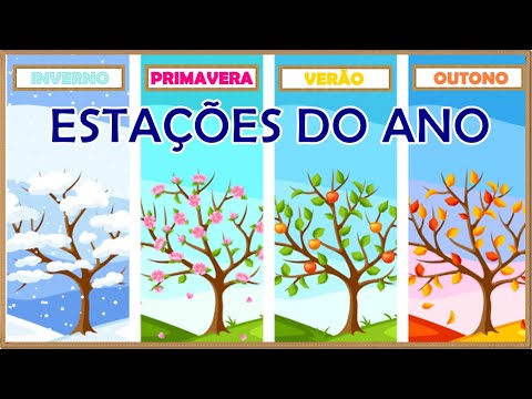 As Esta&ccedil;&otilde;es do ano e suas caracter&iacute;sticas║Primavera🌼, Ver&atilde;o☀️, Outono🍂, Inverno☃️ ║Anima&ccedil;&atilde;o