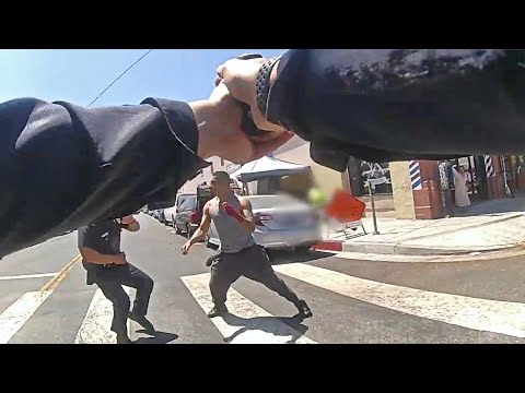 Suspect Gets Tased and Arrested After Exchanging Gunfire With LAPD Officers