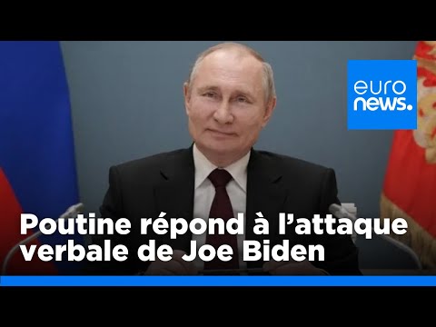 Vladimir Poutine r&eacute;pond &agrave; l'attaque verbale de Joe Biden en lui souhaitant une &quot;bonne sant&eacute;&quot;