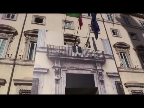 Flashmob di Alleanza Verdi e Sinistra sugli extraprofitti davanti a Palazzo Chigi, le immagini