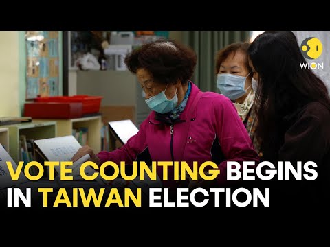 Taiwan  Election 2024: Visuals direct from Taiwan | Results after 30 minutes of vote counting | WION