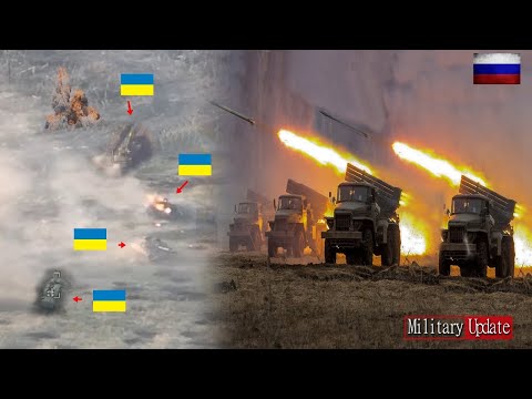 moment Russian artillery crew Destroy Ukrainian tank and Stronghold