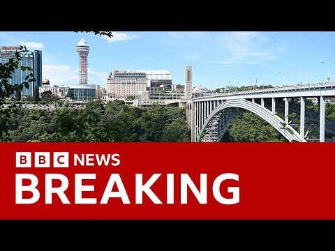 Niagara Falls: Vehicle explodes on bridge connecting US and Canada &amp;ndash; BBC News