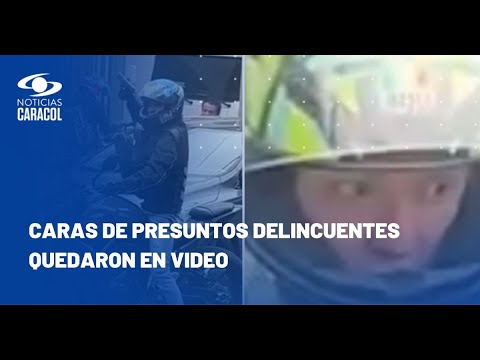 Estos delincuentes causaron p&aacute;nico disparando durante fleteo en Bogot&aacute;