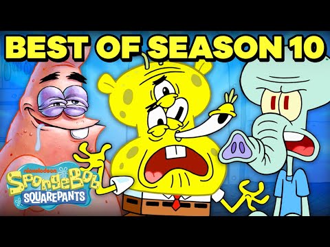 BEST of SpongeBob Season 10! (Part 1) 🥇 | 50 Minute Compilation | SpongeBob SquarePants