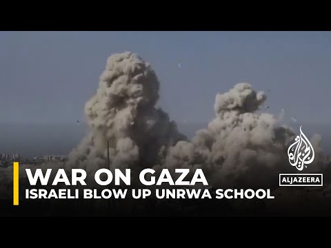 Israeli forces blow up UNRWA school in Beit Hanoun