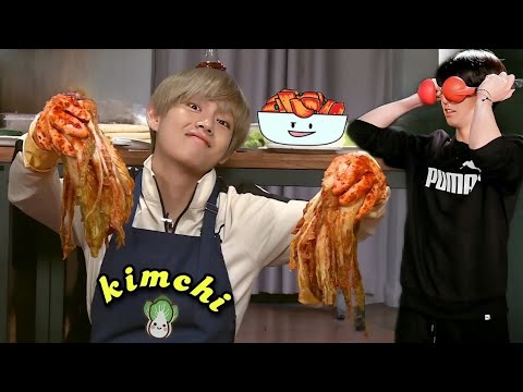 BTS Make korean Kimchi 🍣🫕 // Hindi dubbing