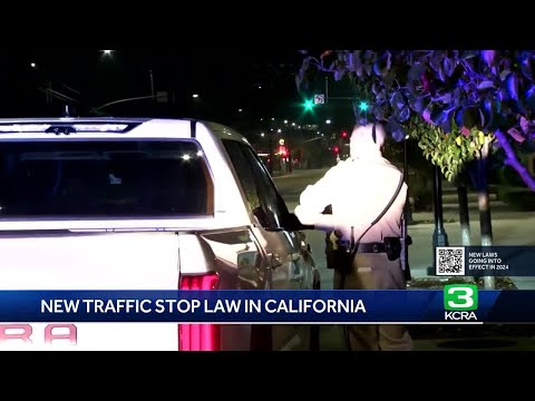 New traffic stop law to take effect in California for 2024