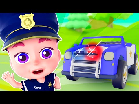 Police Car Song 🚓 Kids Songs and Nursery Rhymes