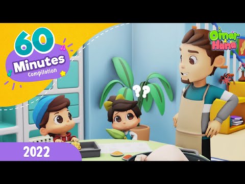 60 MInutes Compilation 2022 | Islamic Series &amp; Songs For Kids | Omar &amp; Hana English