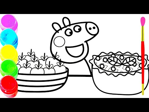 Peek a Boo Song Nursery Rhymes song for Kids | Peppa Pig Coloring Pages