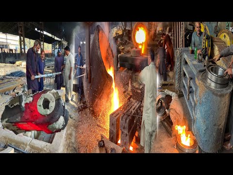 Incredible Manufacturing Process of Crusher heavy Machinery | Hammer Casting process in industry