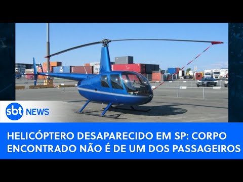 🔴SBT News na TV: Corpo encontrado em &aacute;rea de buscas por helic&oacute;ptero desaparecido n&atilde;o &eacute; de passageiro