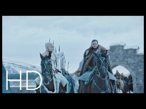Jon and Daenerys arrive at Winterfell | Game of Thrones Season 8 Episode 1 | HD