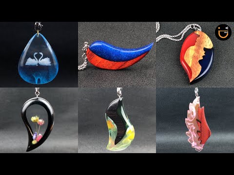 Resin art Most Amazing 6 styles of pendants jewelry Essence compilation 3 S71