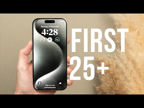 iPhone 15 Pro - First 25 Things To Do! (Tips &amp; Tricks)