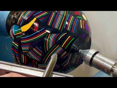 Woodturning - Woodless Woodturning // A Brilliant Idea For Paper &amp; Resin !!