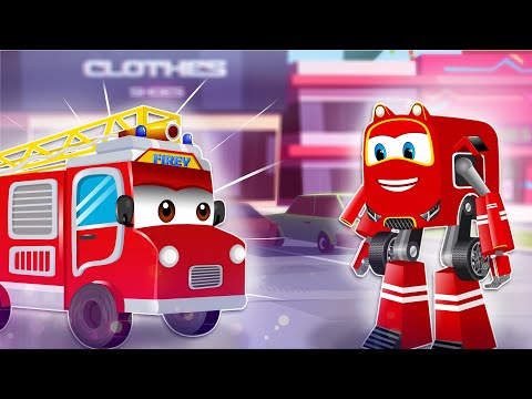 Supercar Rikki Saves the City from the Fake Alert with the Help of The Fire Truck!